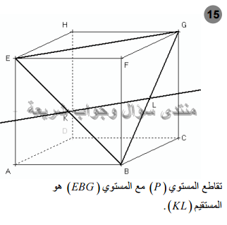 حل تمرين 15 ص 255 رياضيات 2 ثانوي