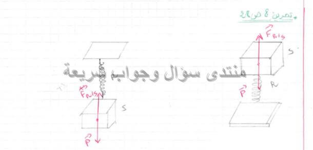 حل تمرين 8 ص 28 فيزياء 4 متوسط