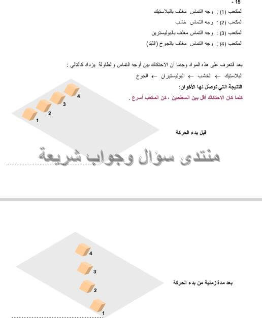 حل تمرين 15 ص 49 فيزياء 4 متوسط